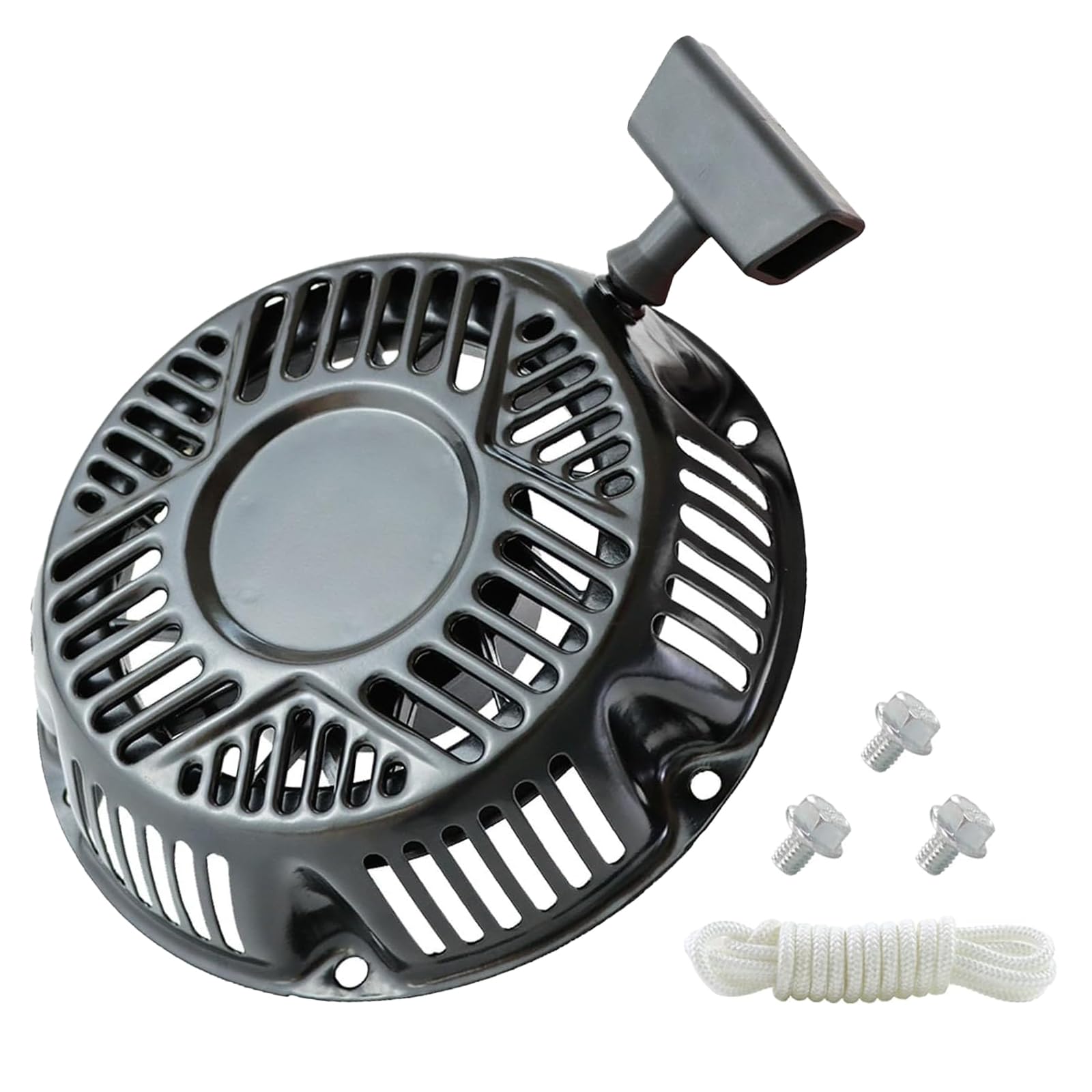 abliubale Avec démarreur Briggs and Stratton 306cc 10hp 591781 Compatible avec générateur nettoyeur haute pression Noir 6 trous