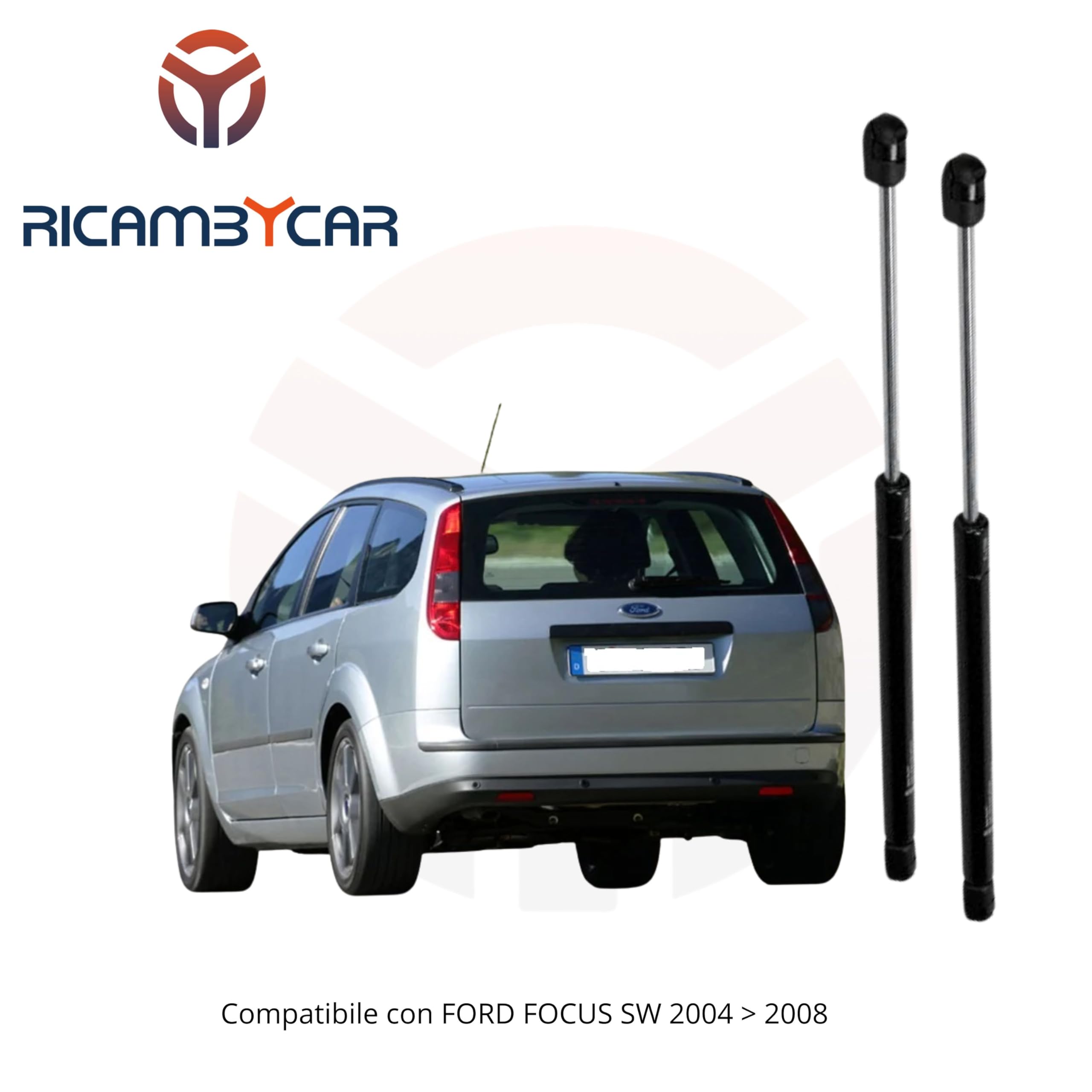 Coppia Molle a Gas Portellone Posteriore Compatibile con Ford Focus SW 2004 > 2008