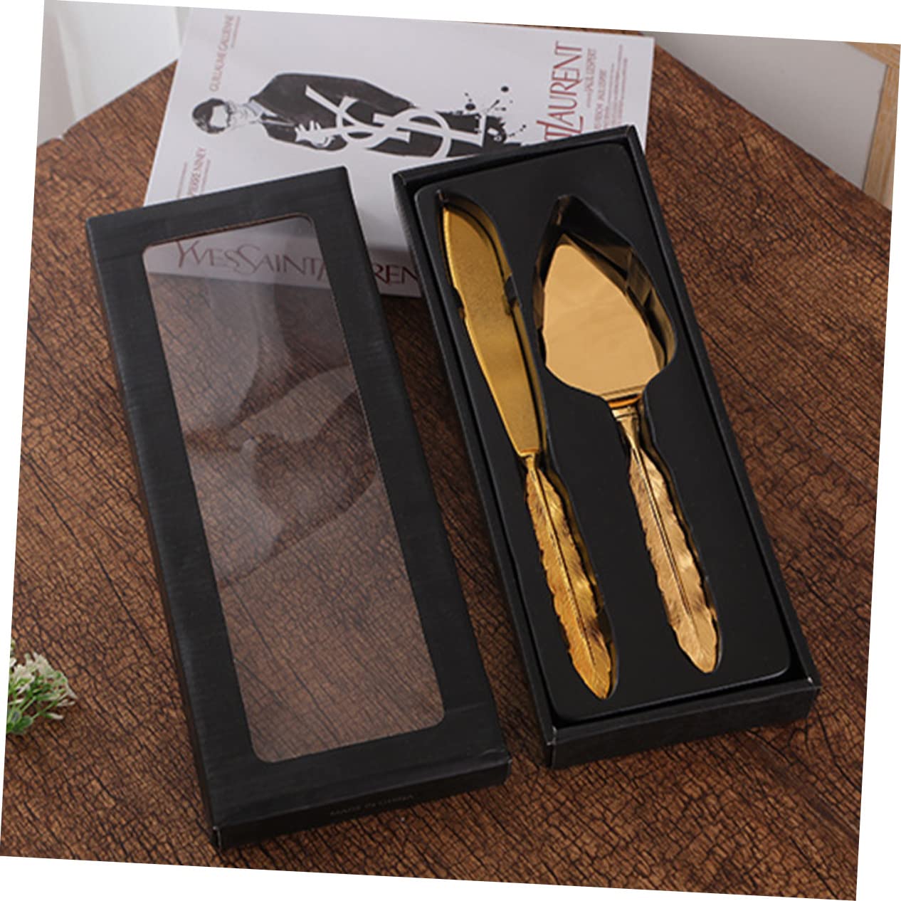 Spatule à Gâteau Mousse Coupe-dessert en Alliage de Zinc, 1 Set