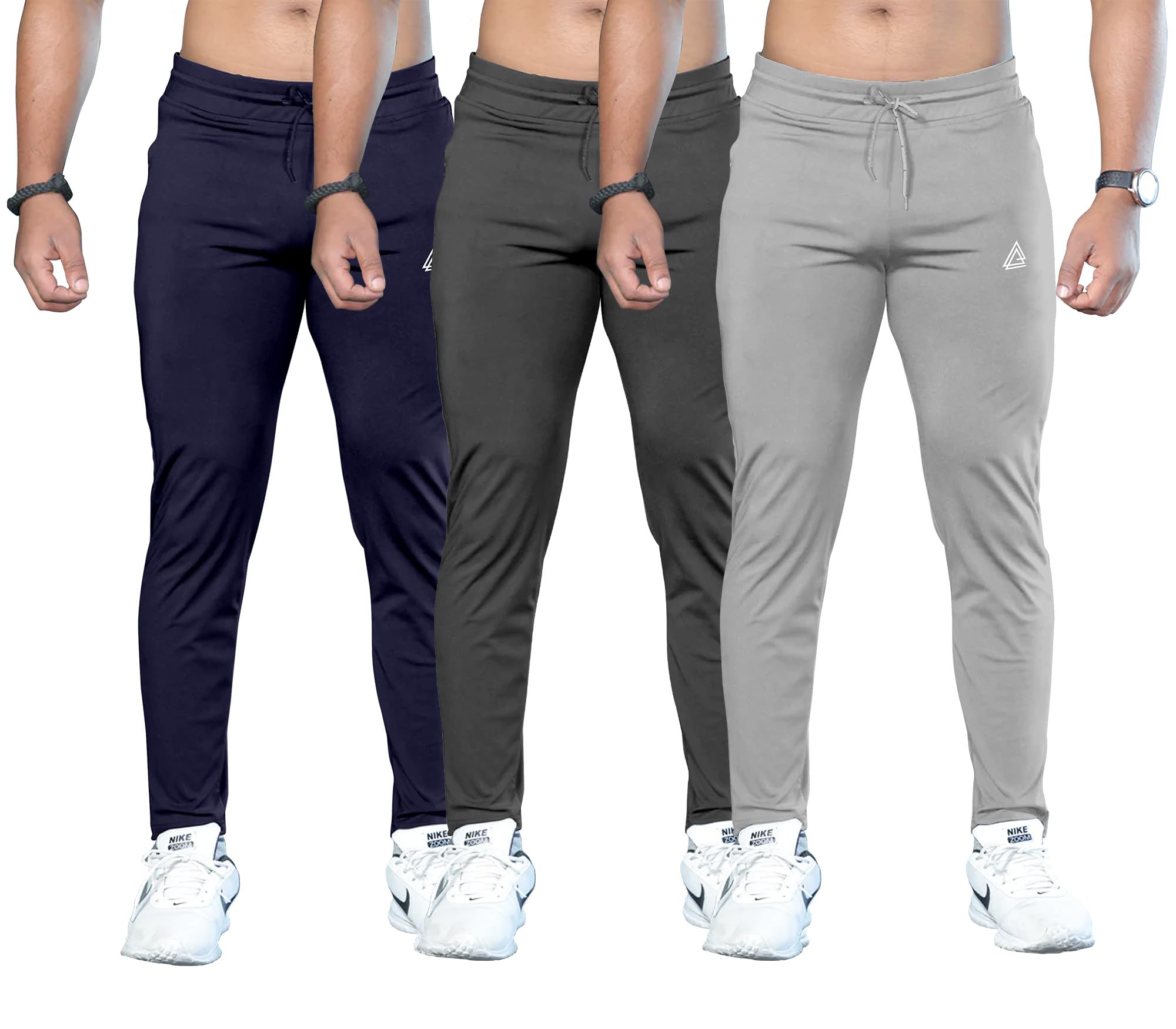 ftx Men Solid Regular Fit Polyester Track Pant (Pack of 3)-picture-23