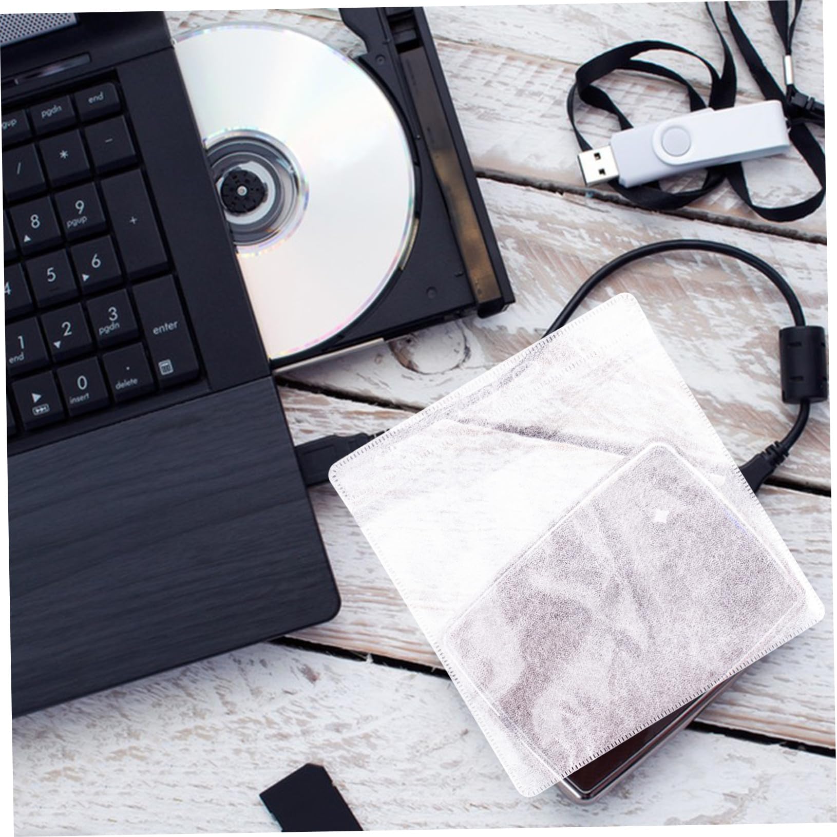 VALICLUD 600 Piezas Fundas CD Transparente PP Grueso Protección contra Arañazos Funda Almacenaje Discos Fácil Identificación Reutilizable