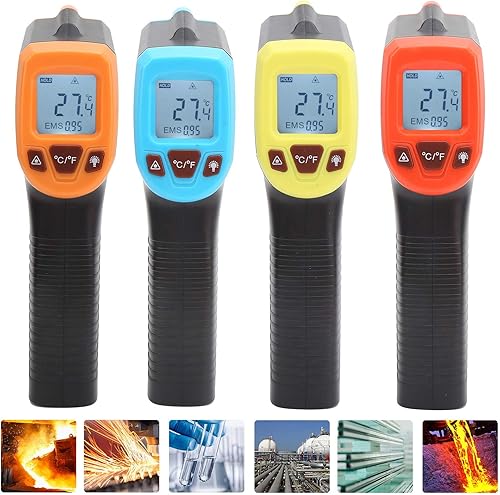 Miniatura 5 de Pistola de medición de temperatura, termómetro infrarrojo, termómetro industrial, con pantalla LCD GM320S para tuberías de agua caliente, partes del