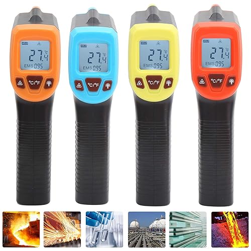 Miniatura 5 de Pistola de medición de temperatura, termómetro infrarrojo, termómetro industrial, con pantalla LCD GM320S para tuberías de agua caliente, superficie