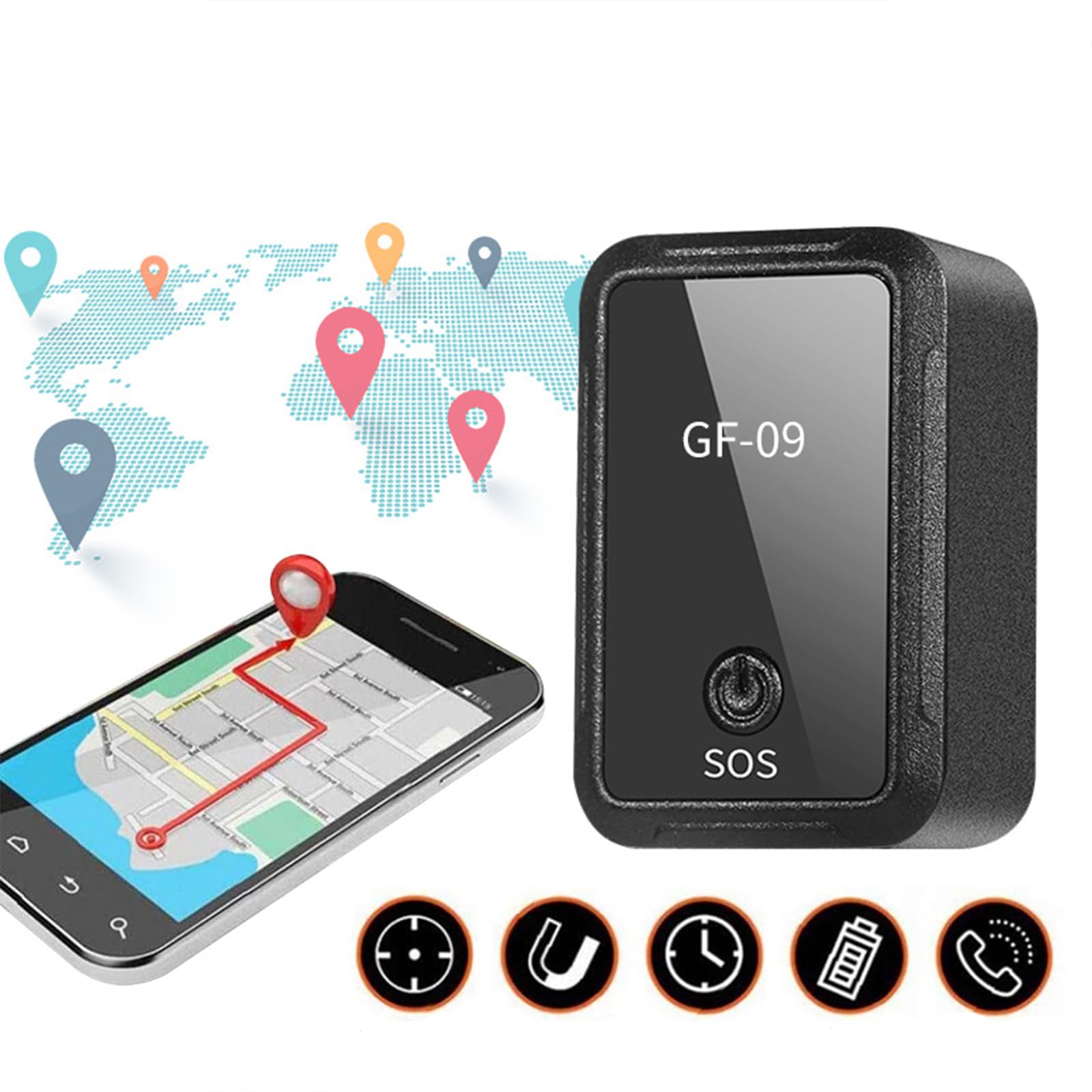 Localizador de Coche GPS niños Ancianos Mascota rastreador Anti-pérdida de Coche rastreador de Alarma móvil antirrobo