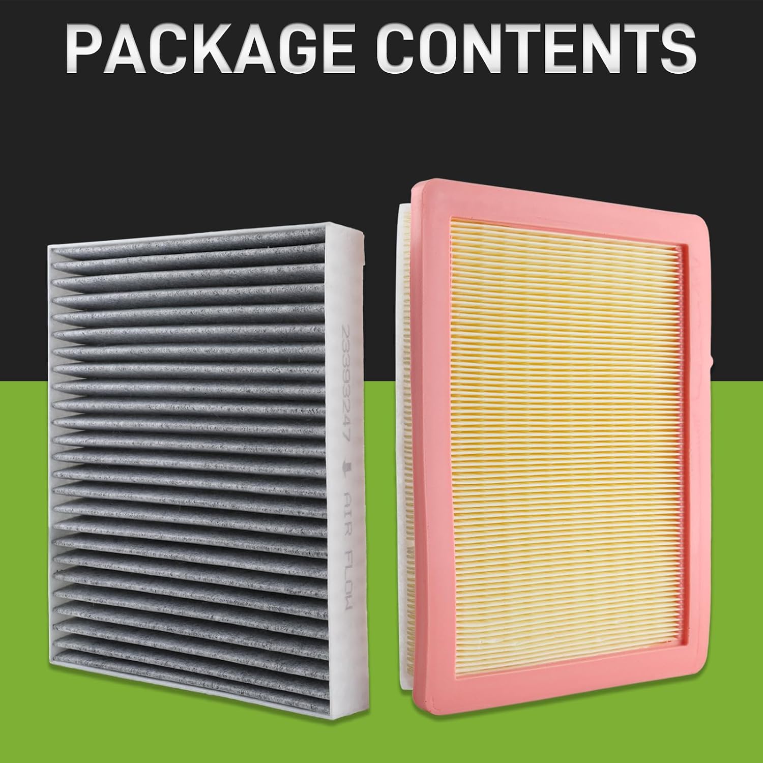 23279657 Engine and Cabin Air Filter 23393247 Compatible with GMC Terrain 2018-2020, Compatible with Chevrolet Equinox 2018-2020 CF11966
