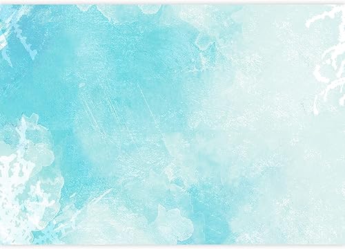 Miniatura 2 de wall26 Adhesivo mural removible para pared, acuarela verde azulado, collage pastel, formas abstractas, arte digital, arte moderno, panorama