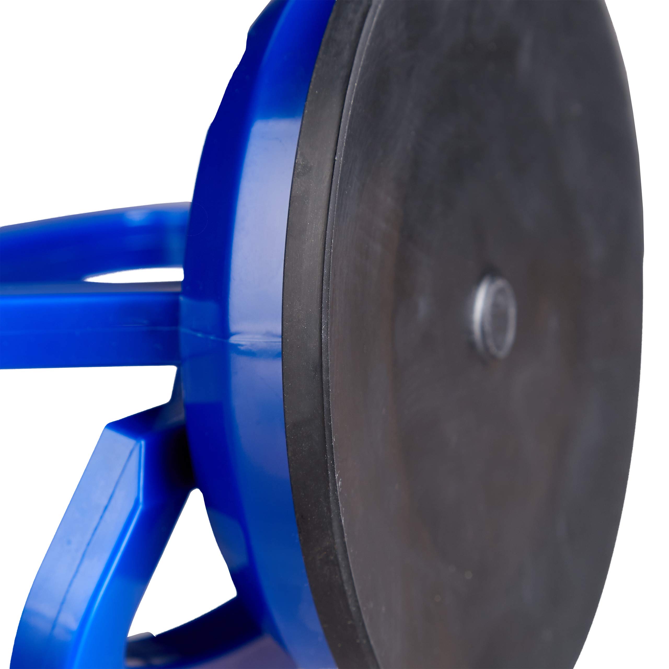Relaxdays Ventosas para cristal, Portadores de paneles, Hasta 45 kg, Ø 12 cm, 2 Uds., Azul