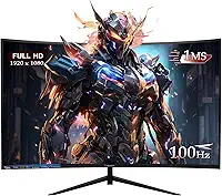 Monitor Curvo 27 Polegadas100Hz Full HD LED – Tela 1500R, 1MS, 98% sRGB, HDMI/VGA, Adaptive Sync, Ajuste de Inclinação e Filtro de Luz Azul para Jogos e Home Office (Polegadas, 27)