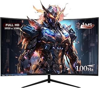Monitor Curvo 27 Polegadas100Hz Full HD LED – Tela 1500R, 1MS, 98% sRGB, HDMI/VGA, Adaptive Sync, Ajuste de Inclinação e Filtro de Luz Azul para Jogos e Home Office (Polegadas, 27) - Produto 4 mais recomendado com 4.6 estrelas