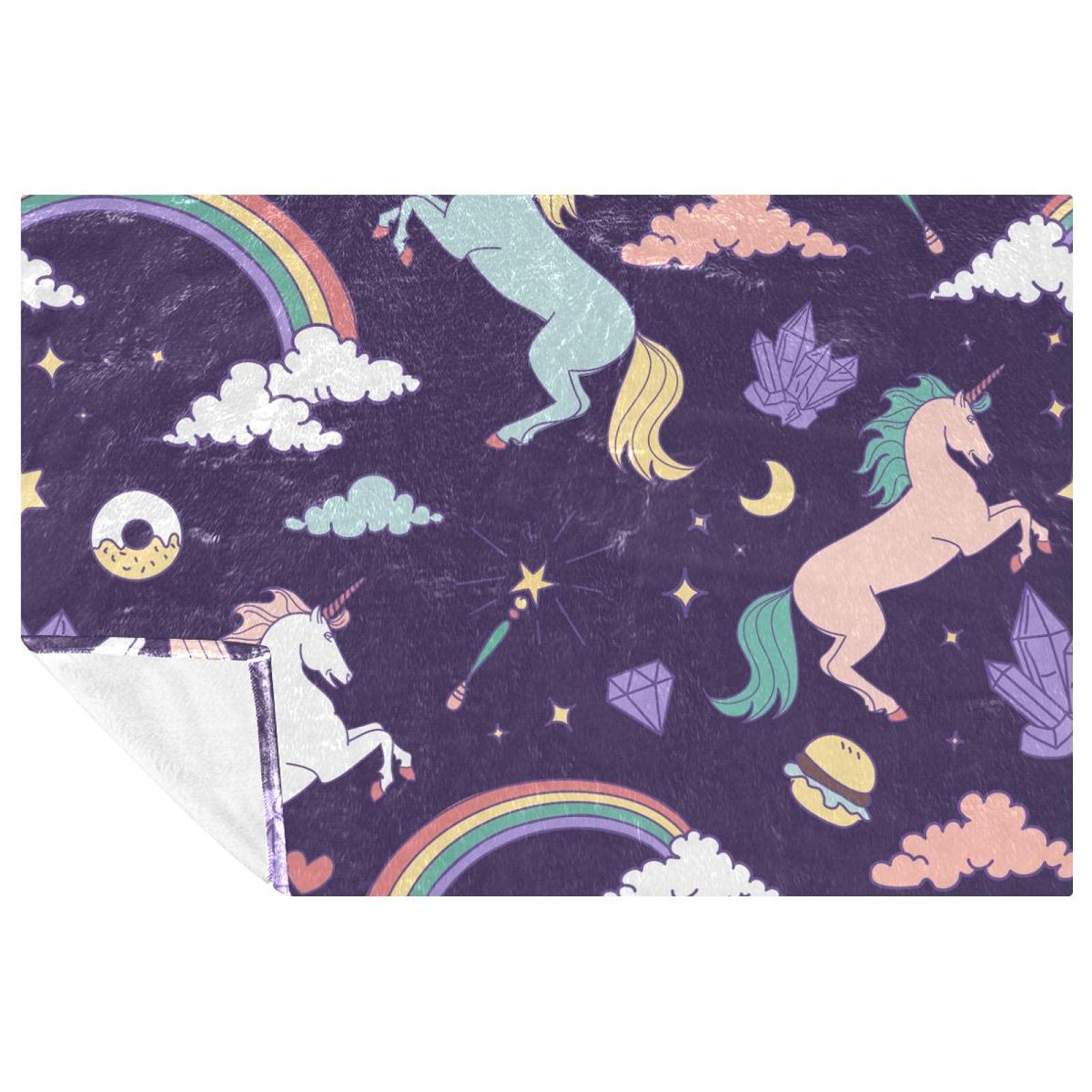 Couverture douce Myth Unicorns de haute qualité pour canapé élégant