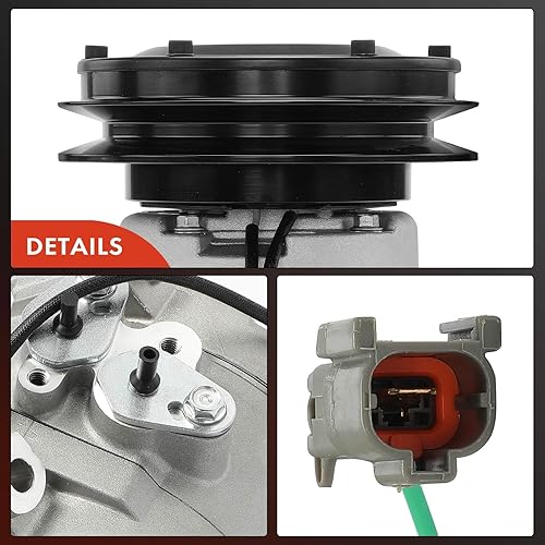 Miniatura 8 de A-Premium Compresor de aire acondicionado AC con embrague compatible con John Deere 450CLC, 450DLC, 600CLC, 650DLC, 800C, 850DLC