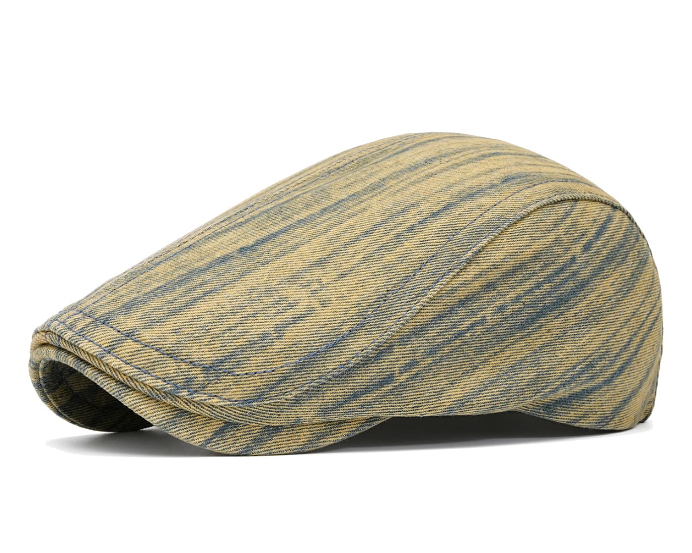 Quanhaigou Unisex Denim Newsboy Hats Flat Ivy Gatsby Cabbie Driving Berets Hat Cotton Dad Cap for Men Women
