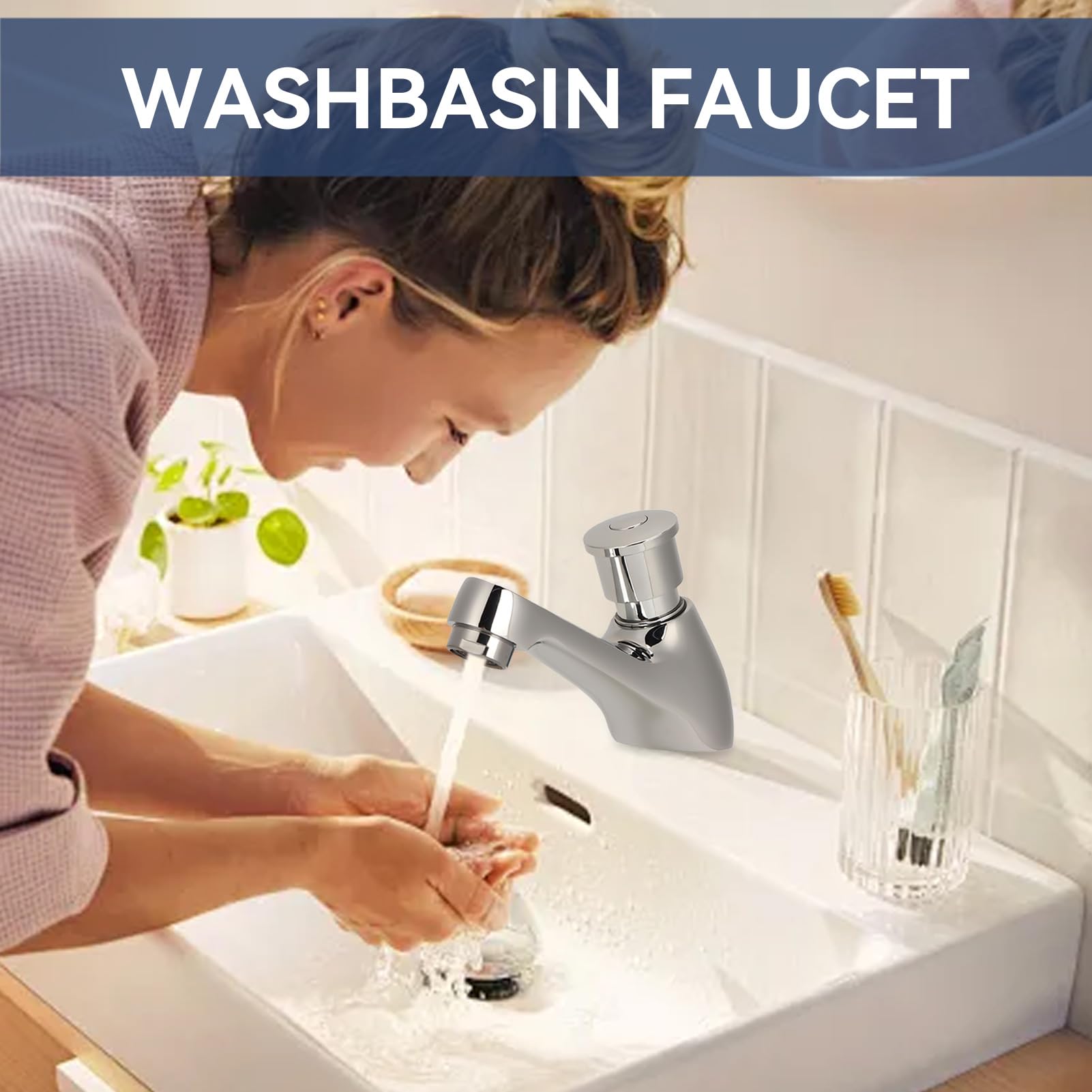 Grifos De Lava De Baño Grifo De Baño Con Temporizador Ahorra