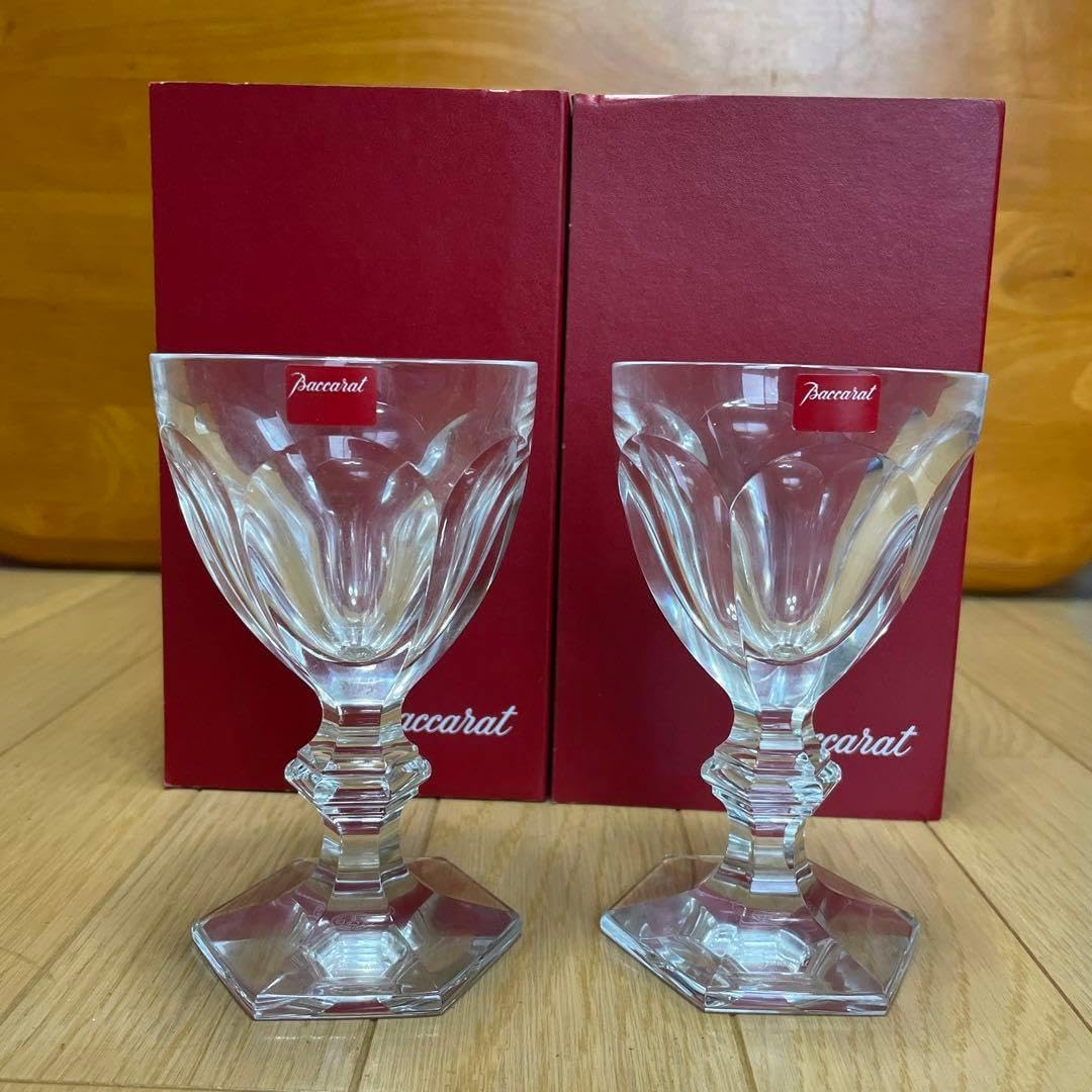 Baccarat アルクール ワイングラス 2個セット 美品］Baccarat