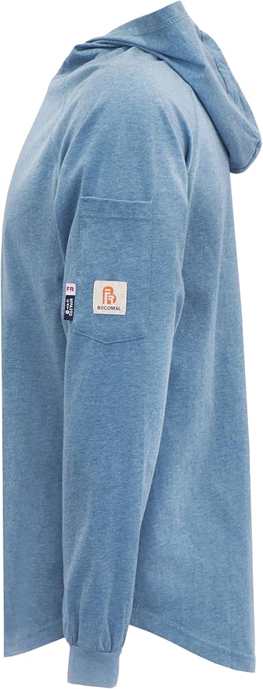 Amazon.com: BOCOMAL FR Hooded T Shirts Heather Series 6oz Flame