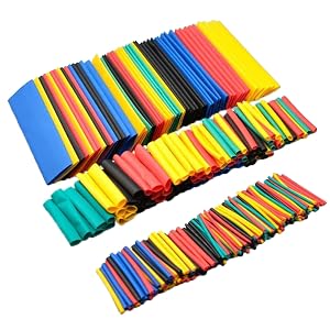 164pcs Heat Shrink Tubing 8 Sizes Electric Insulation Tube Kit Industrial Shrink Wrap Tube for Cable Wire Repair