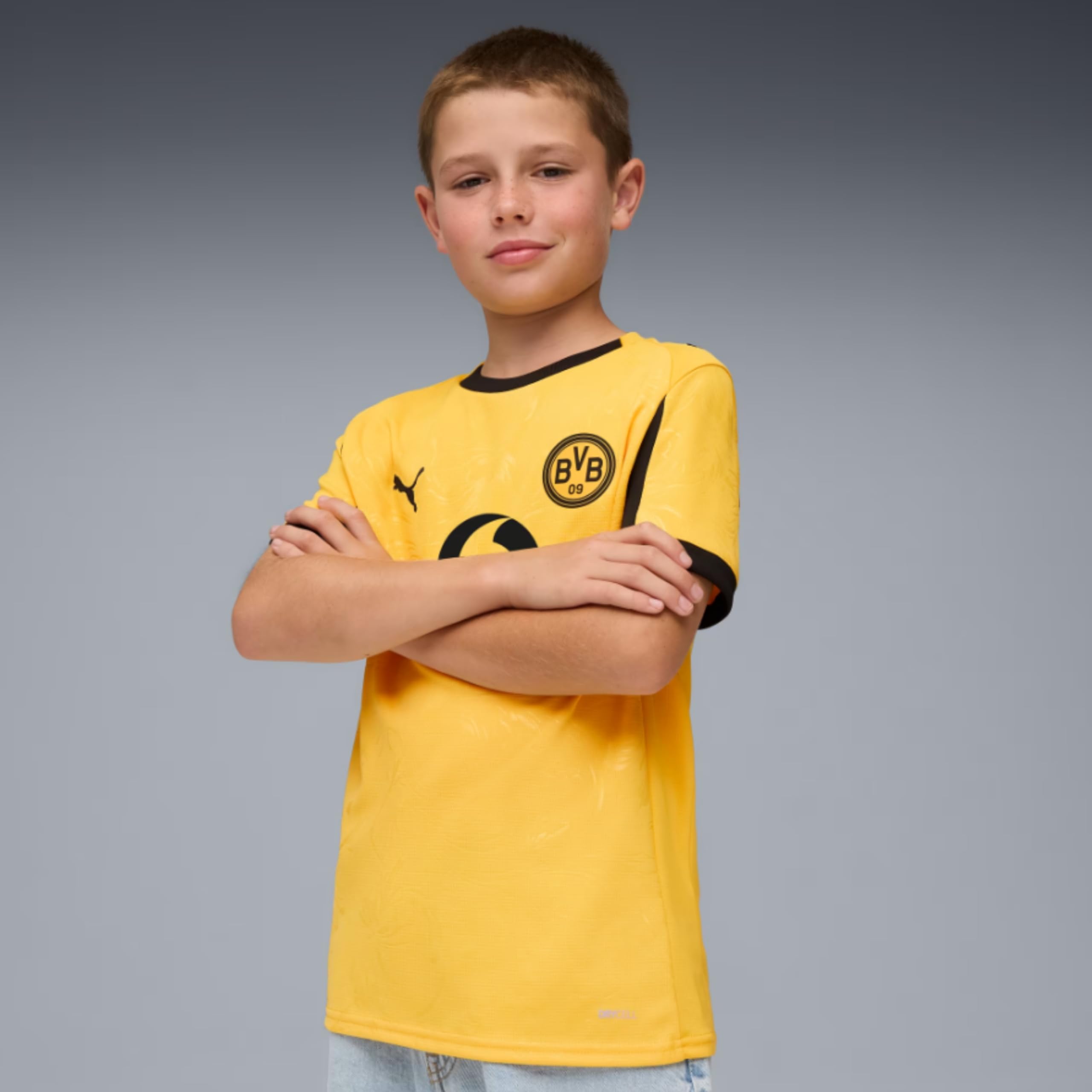 PUMA Original BVB Trikot Kinder [Cup 25/26] Offizielles Borussia Dortmund Trikot [Spieler oder Personalisiert] Sportbekleidung Fussball Geschenke Jungen Mädchen Fußball Fanartikel Kinder