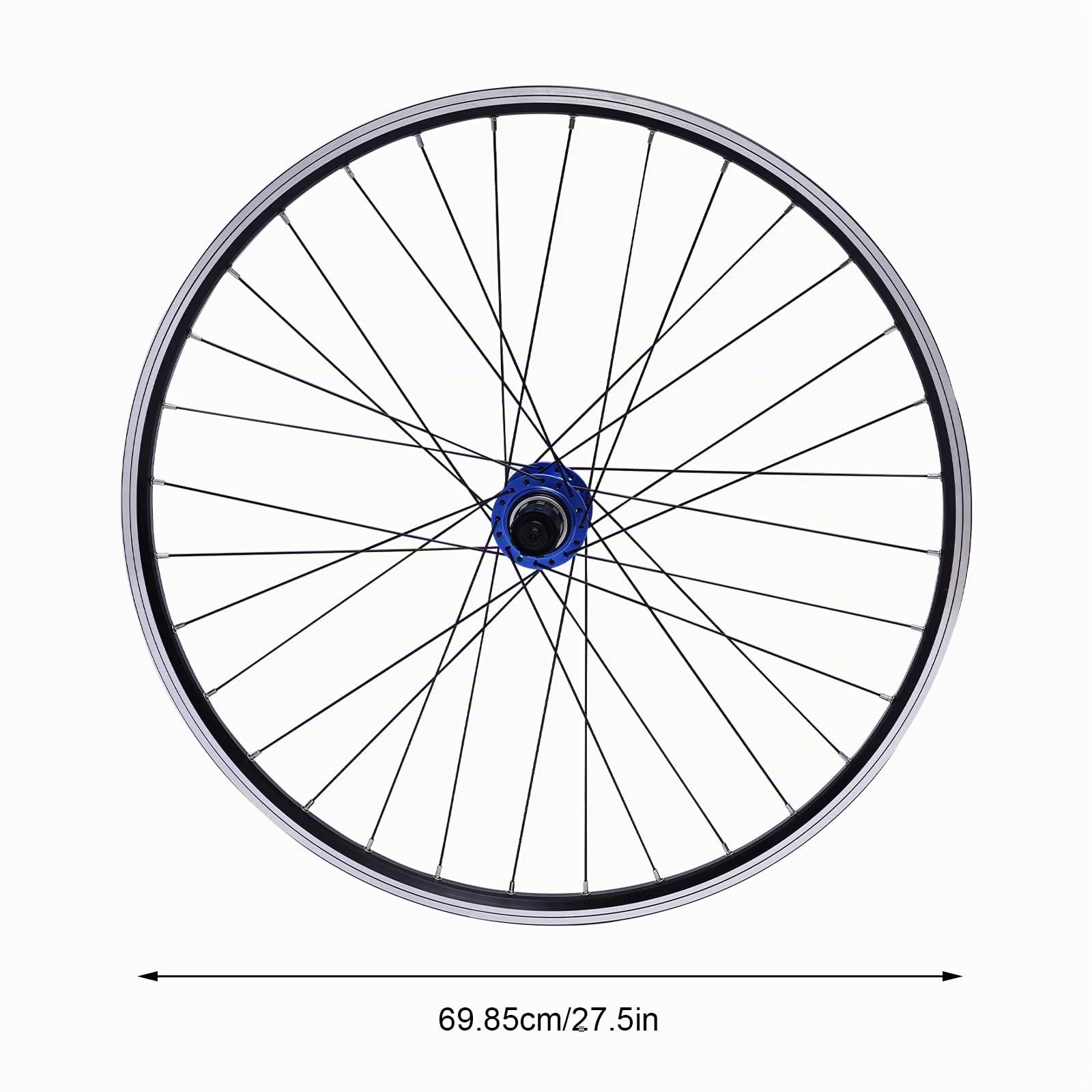 Juego de ruedas de bicicleta de montaña de 27,5 pulgadas, llantas de aleación de aluminio, freno de disco, rueda MTB, liberación rápida, ruedas delanteras traseras, color negro, ruedas para bicicleta