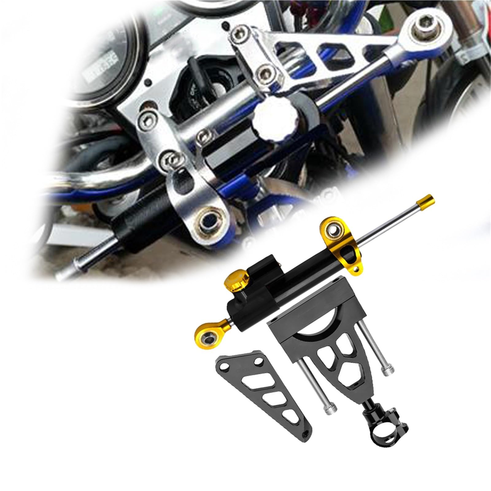 Support amortisseur direction CB400 élimine guidonnage vibrations guidon