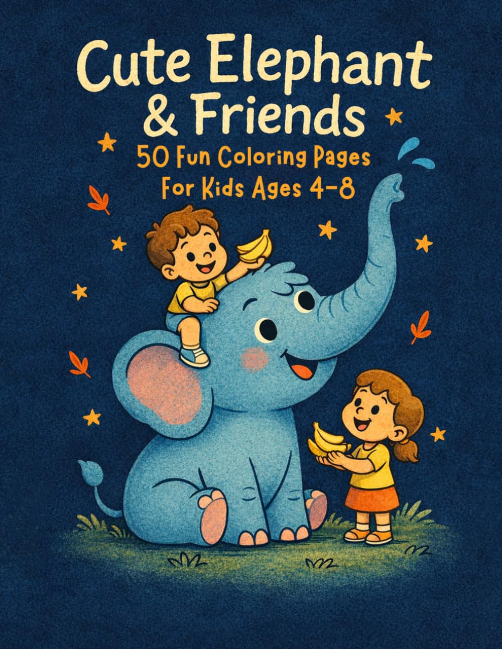 Cute Elephant & Friends: A Coloring Adventure for Little Explorers