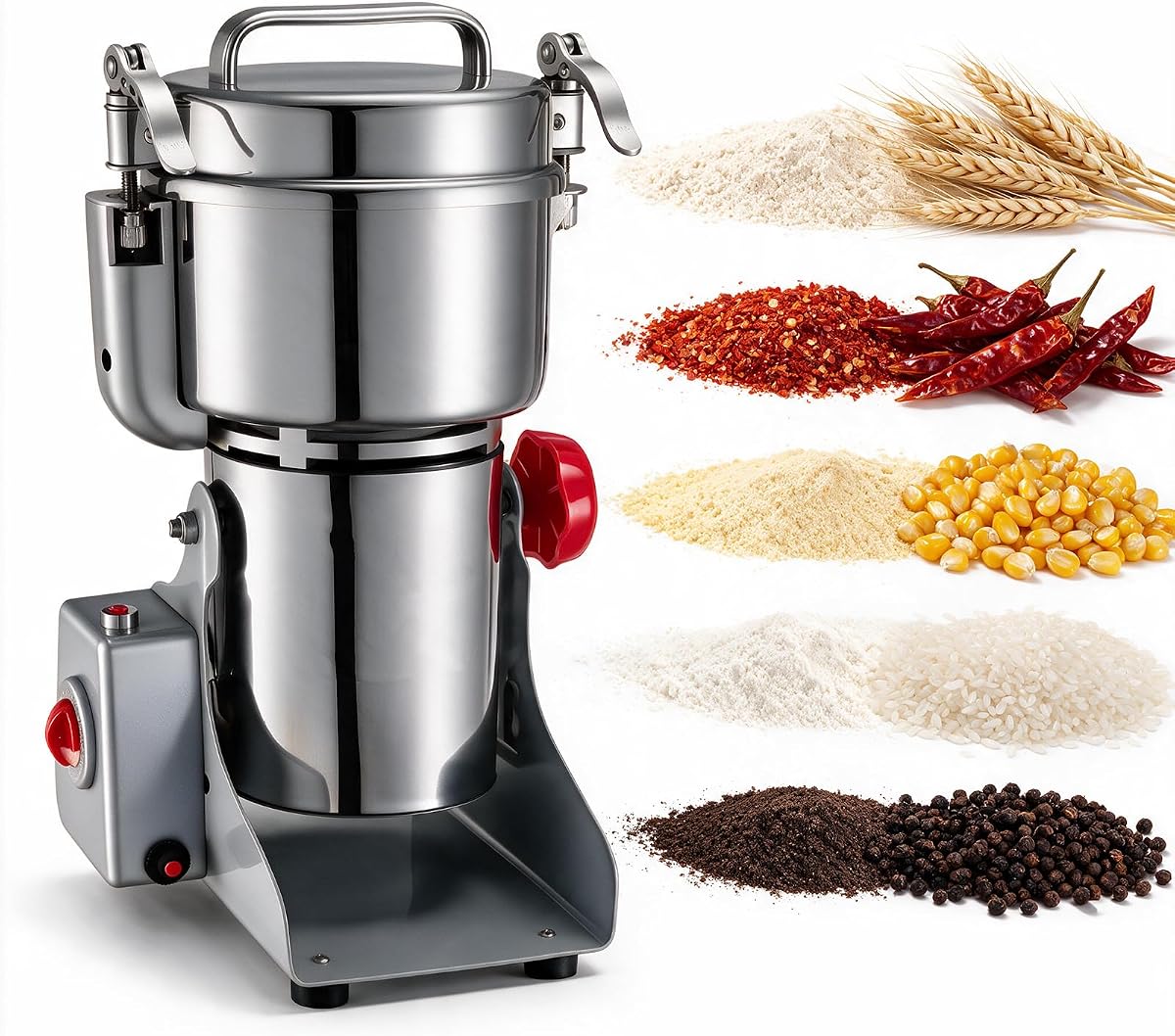 VEVOR Electric Grain Mill Grinder 2100W