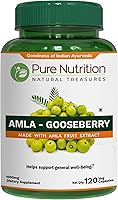 Vista 8 de Pure Nutrition Extracto de Amla 1000 mg por porción. (Equivalente a 8000 mg Amla Fruit Powder) Sin OGM 60 cápsulas vegetales