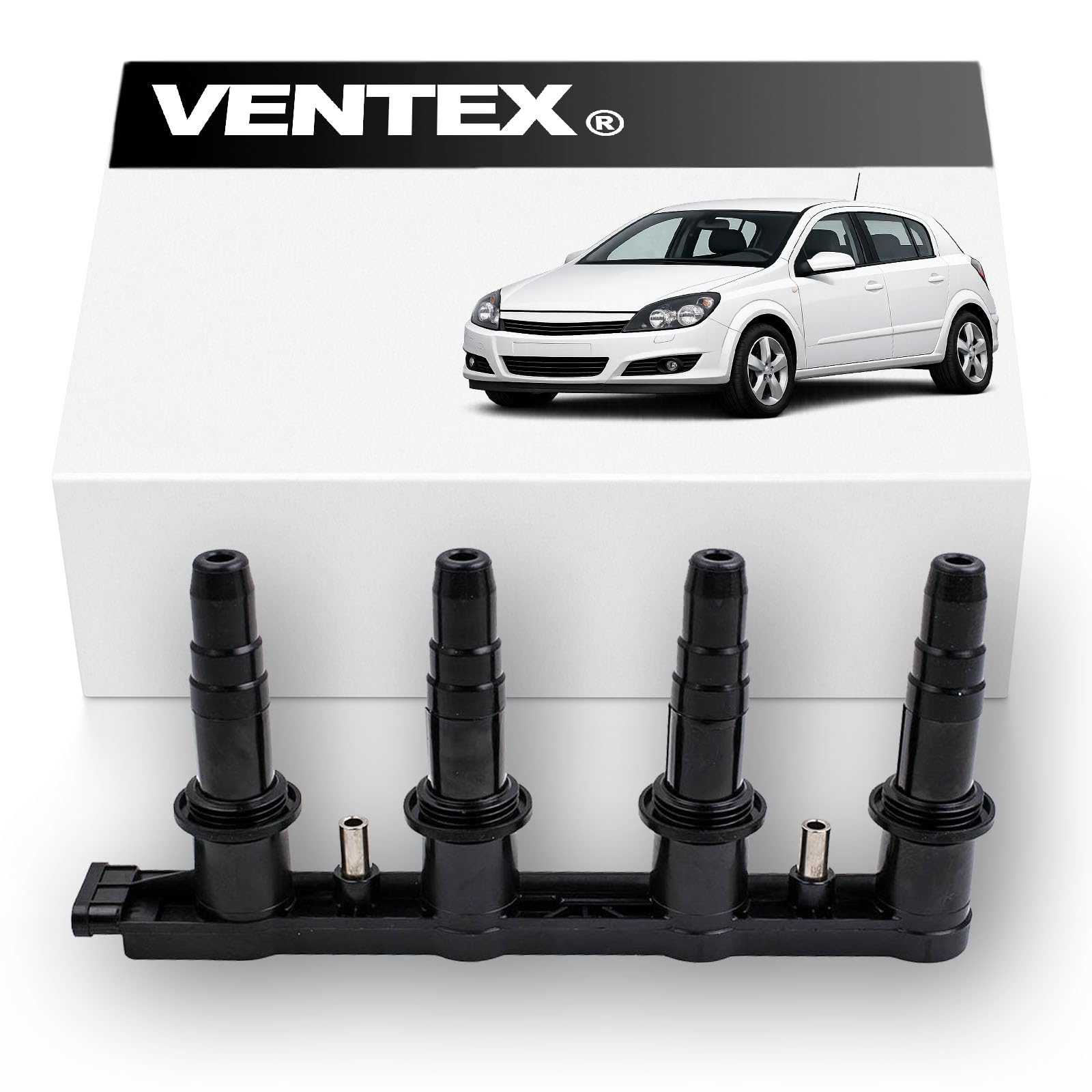 Ignition Coil Pack VXS1713 Compatible with Vauxhall Vectra Zafira Astra 1.6 1.8 Corsa VXR 6-Pin