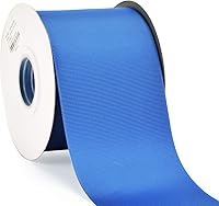 Vista 87 de Rollo de cinta de grogrén sólido YAMA de 5/8 pulgadas - 25 yardas para cintas de envolver regalos, blanco