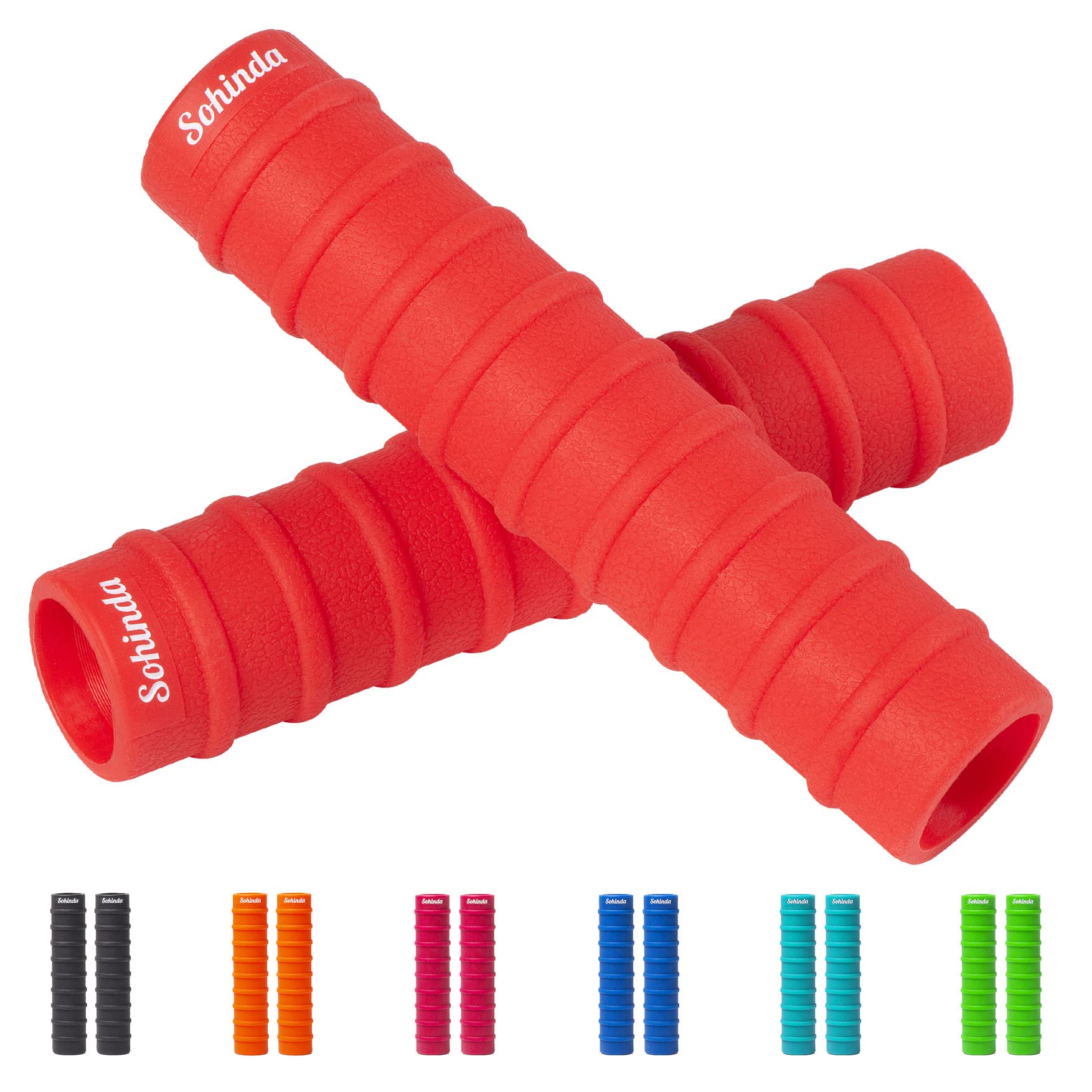 Sohinda Kayak Paddle Grips - No-Slip Silicone Grips For Blister Prevention, Fits 1.18" Paddles, Green - View #9