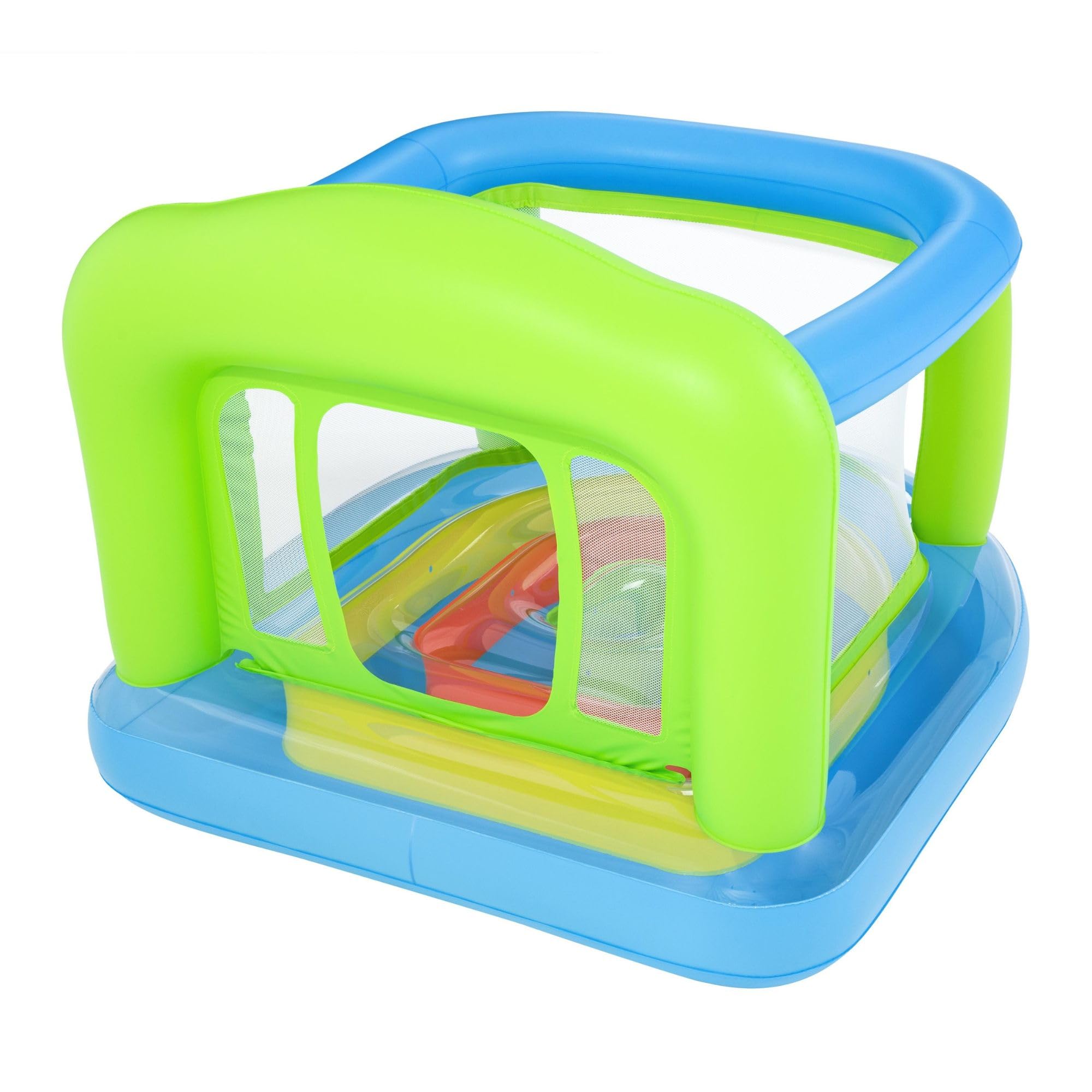Bestway Jump-O-Rama Inflatable Bounce House, Kids Bouncy Castle Play Area, Mesh Safety Walls, Indoor Outdoor Soft Play Bouncer