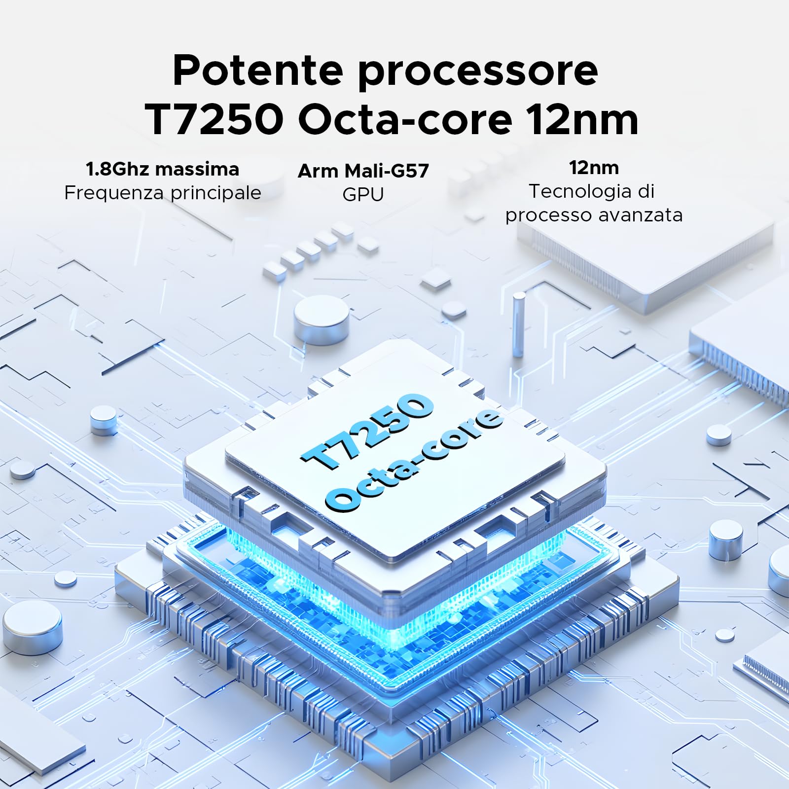 Note 58 Pro Smartphone Android 16, 32(8+24) GB+256GB/2TB TF Cellulare, 6.75" HD+ 90Hz Schermo,6250mAh, 16MP+8MP Telefono Cellulare, 4G Dual SIM/Octa Core/Widevine L1/NFC/OTG/Face ID/GPS