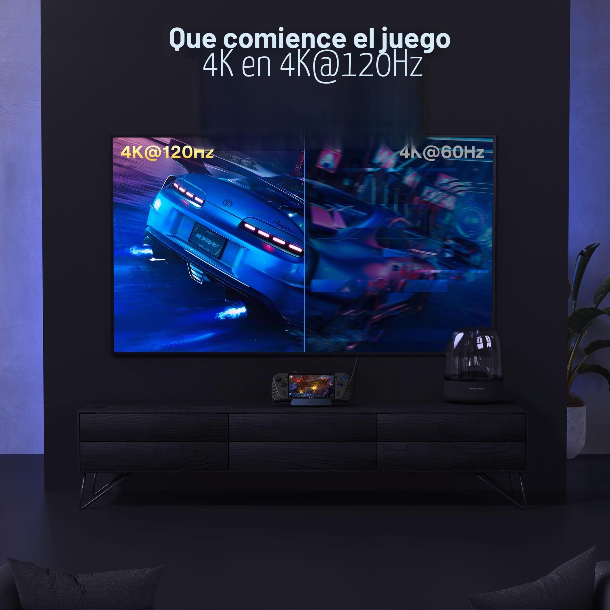 iVANKY 4K@144Hz 8 en 1 Estación de Acoplamiento para Valve Steam Deck OLED | ASUS ROG Ally X/Legion Go/ROG Ally/Stream Deck Dock, con HDMI 2.1, Ethernet Gigabit, 3*USB-A 3.0, mit 100W-Netzteil