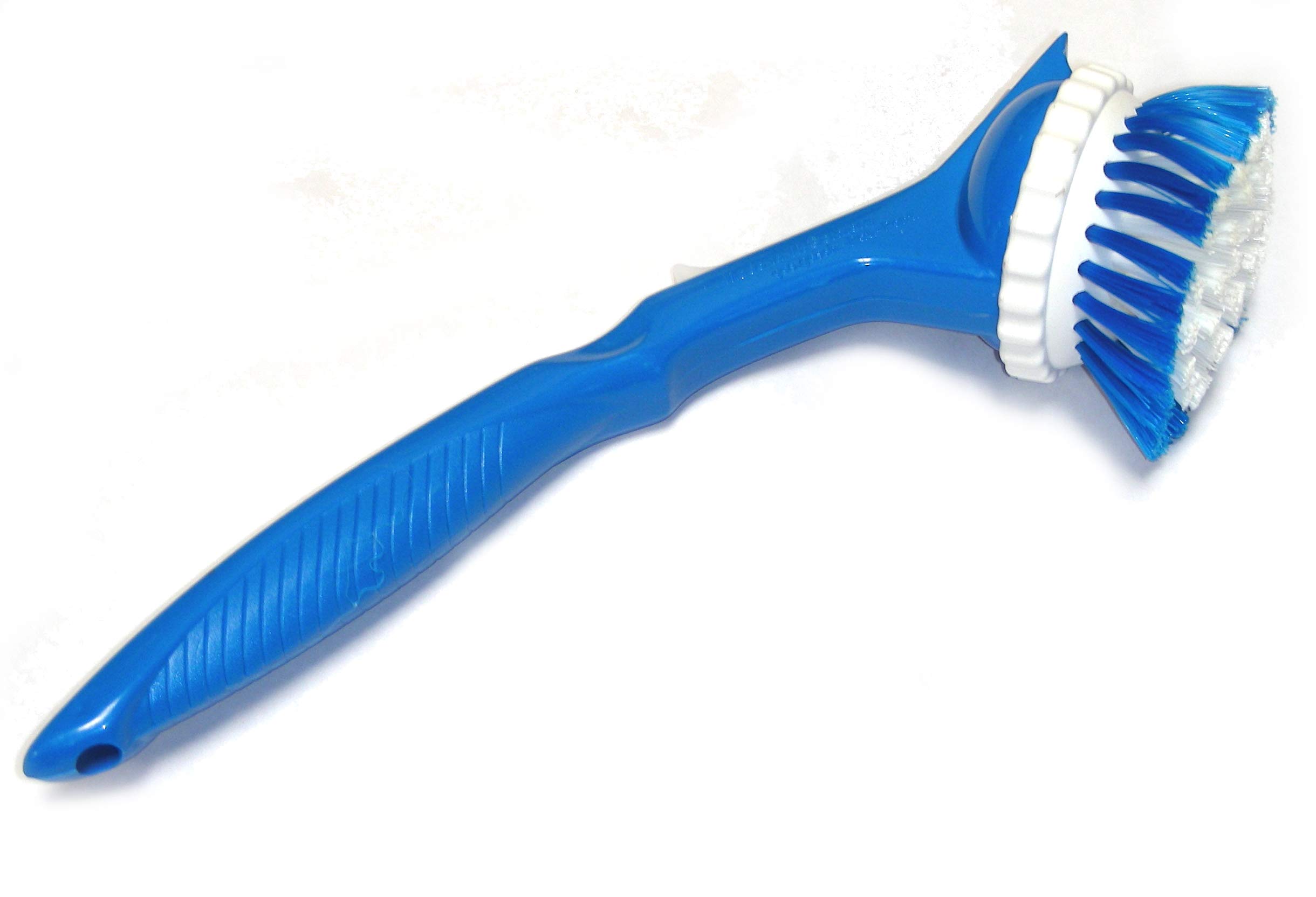 Long Handled Dish Brush with Trigger Release Liquid Dish Detergent Dispenser and Built-in Pot and pan Scraper from Germany