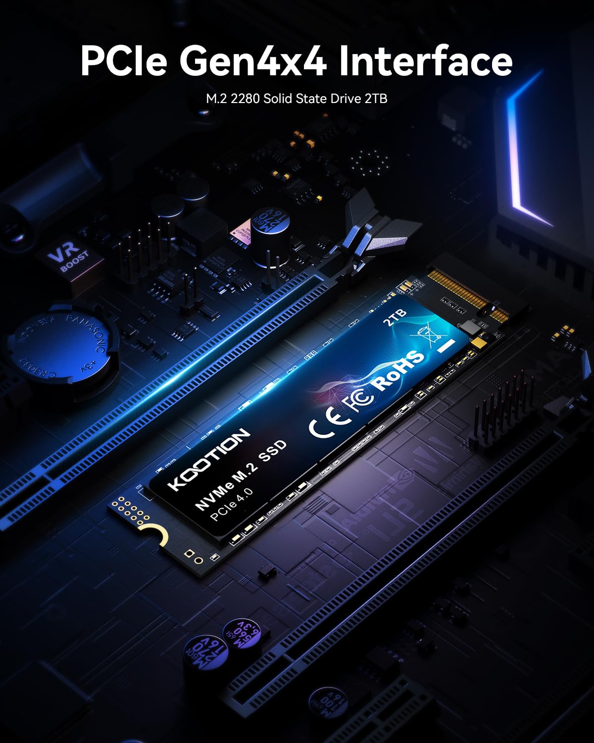 Amazon.com: KOOTION 2TB NVMe Internal SSD PCIe 4.0, M.2 2280 NVMe