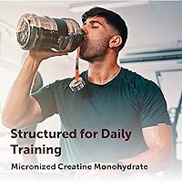 Vista 5 de Monohidrato de creatina en polvo, 17.64 oz (1.1 libras), 5000 mg por porción, creatina en polvo micronizada, sin sabor, puro, sin relleno, Keto