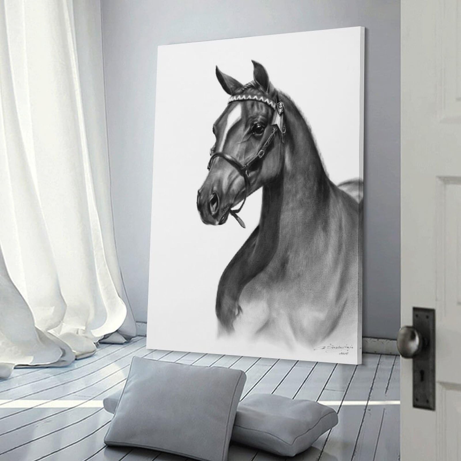 Junmoney Arabian Beauty Hanging Wall Art 20x30inch(50x75cm), for New Homes, Bedrooms Or Workspaces, Thoughtful Wall Decor for Art Lovers
