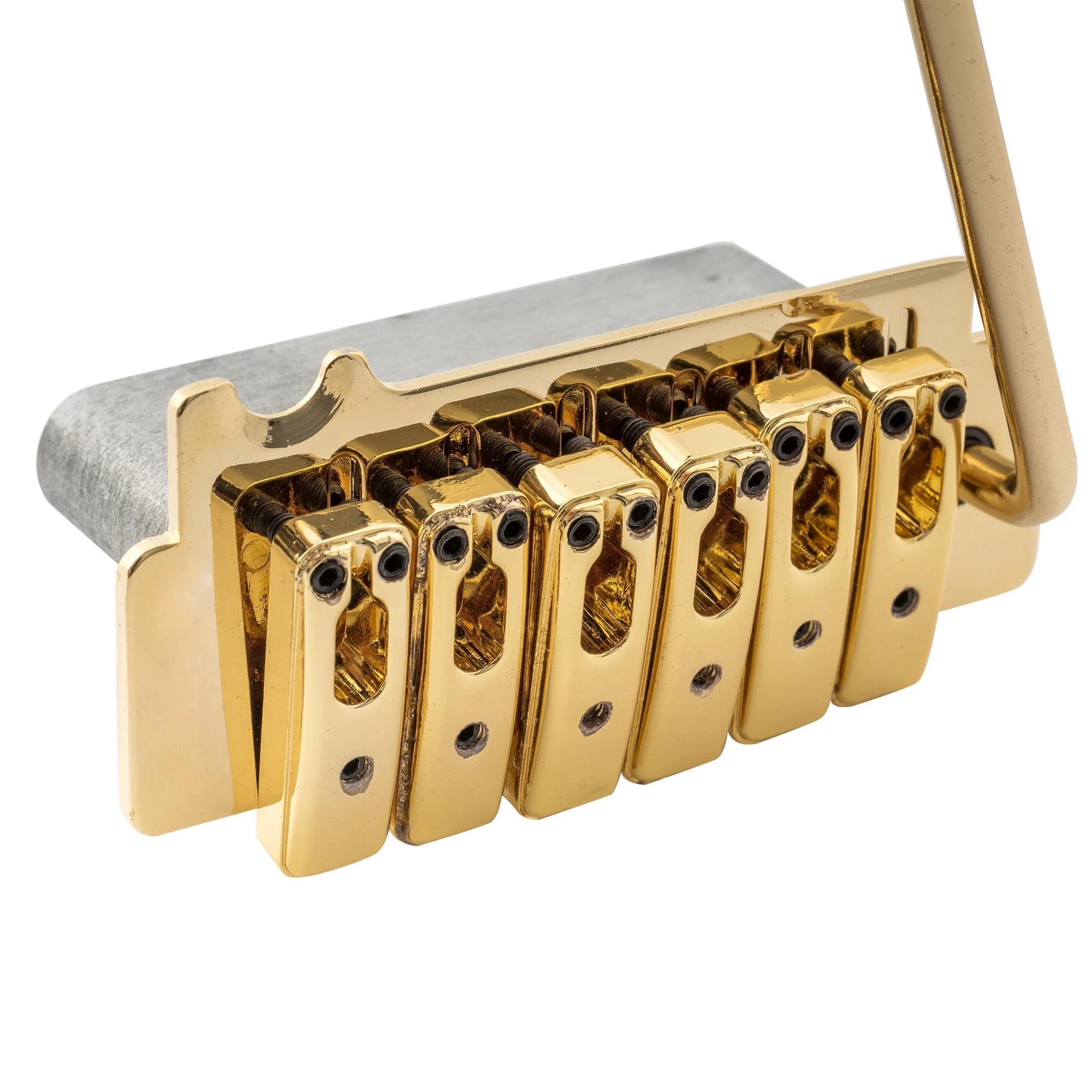 Ponte Per Chitarra Braccio Pop-in A 2 Punti Con Ponte Tremolo A Sella Individuale Da 52,5 Mm Per Parti Di Ricambio Chitarra(Gold)