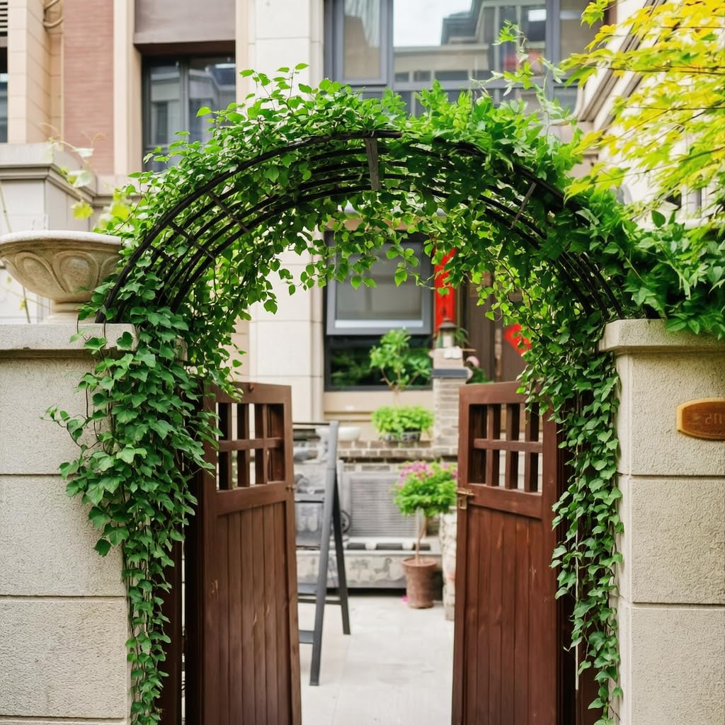 Arco Jardín Metal, Estilo Europeo, Acabado Pintado, coración Jardín, Adorno Terraza, para cultivadores, Size to 3