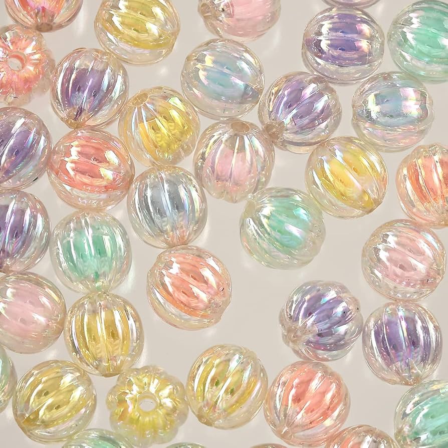 かぼちゃ Amazon.co.jp: ファイニエ ビーズ カボチャ オーロラ 200個 11mm