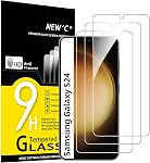 NEW'C 3 Pack Designed for Samsung Galaxy S24 Ultra Screen Protecto, (No for S24/S24 Plus), Tempered Glass, Case Friendly Scratch-proof, Bubble Free, Ultra Resistant