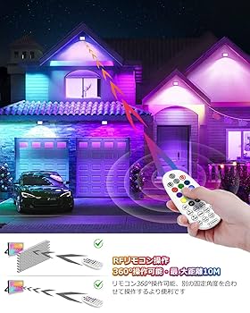 Amazon.co.jp: CLY RGBライト 60W 投光器 LED雰囲気ライト 屋外