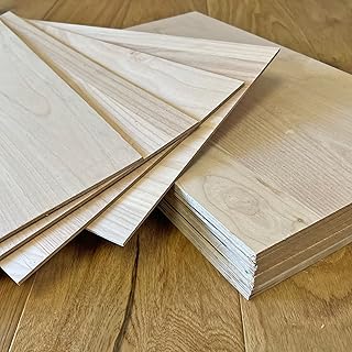 1/8" x 12" x 12" Alder Plywood - Perfect for CNC, Laser Cutting & Engraving - Cherokee Wood Products (8pcs)