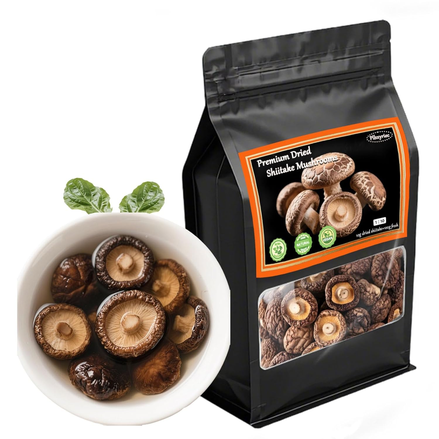 Dried Shiitake Mushrooms 12oz Bulk for Cooking / Soup Whole & Thick 140+ Buds Dry Shii-take Mushrooms Vegan & All Natural Drying Lentinus Edodes New Crop | Rehydrate Quickly