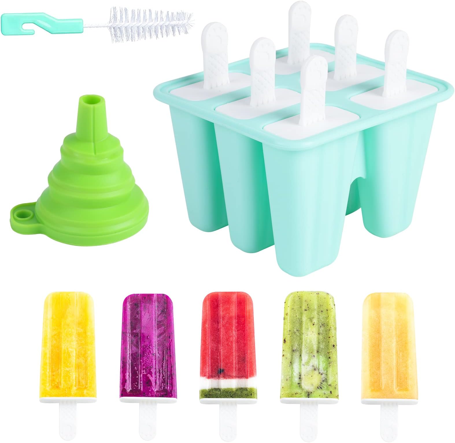 36 Pcs Silicone Ice Lolly Molds Reusable Ice Cream Maker