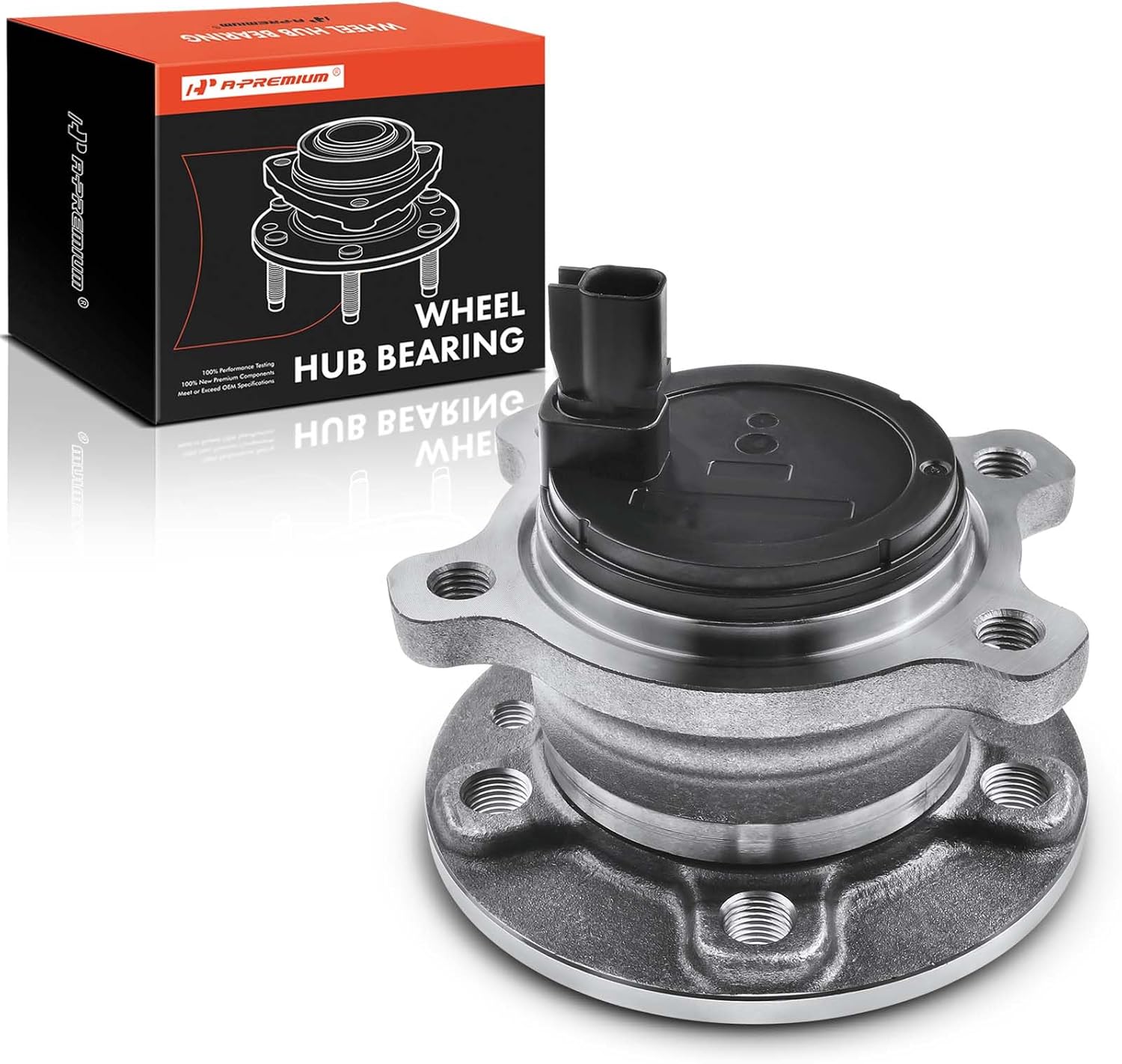 A-Premium Rear Wheel Bearing and Hub Assembly with ABS Compatible with Volvo S60 2012-2014, XC70 2013, S80 2007-2013, V70 2008-2010