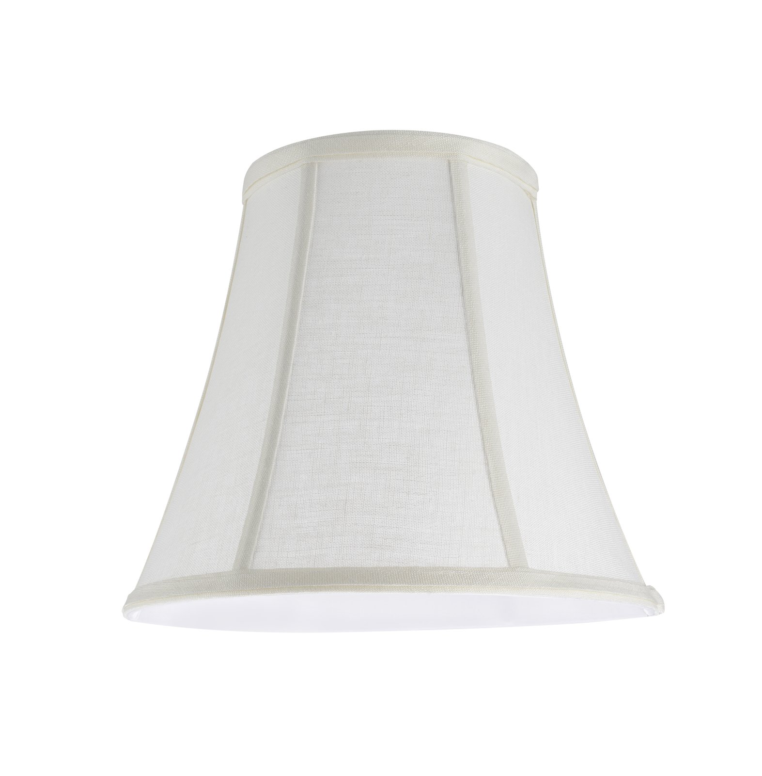 Aspen Creative 30040 Transitional Bell Shape Spider Construction Lamp Shade in Off White, 11" wide (6" x 11" x 9 3/4")