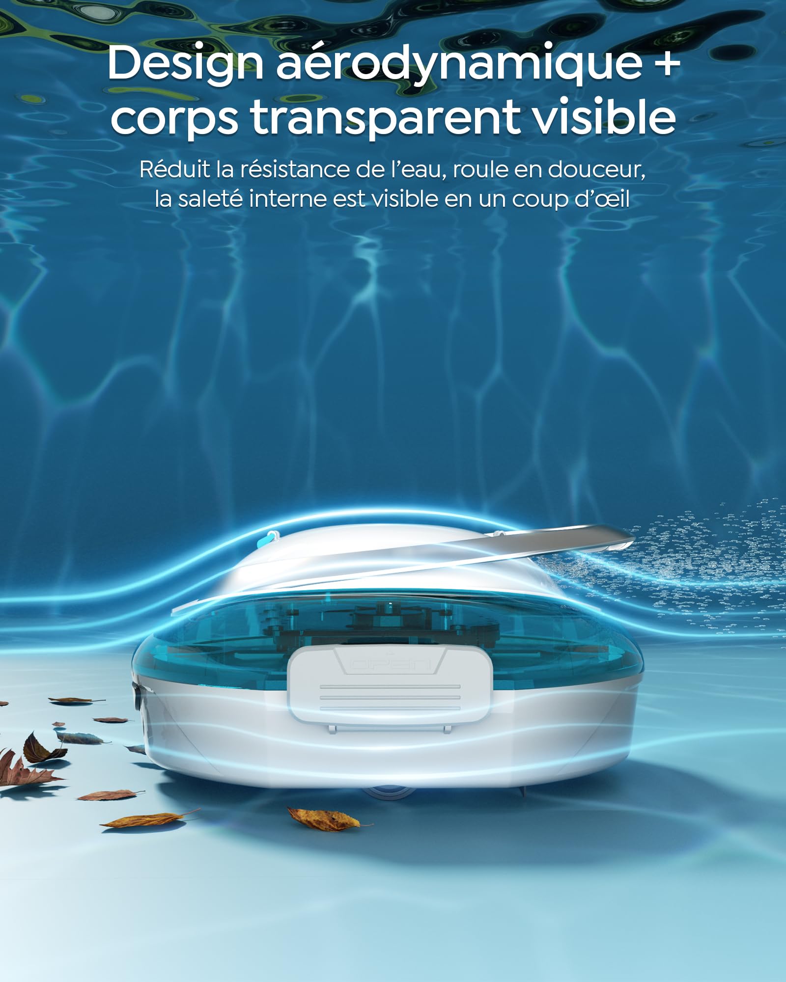 S2 Robot Piscine,Double Filtration,Aspirateur Piscine sans Fil,Bleu | 90 Min d'Autonomie, Nettoyeur de Piscine Compact,Stationnement Automatique,pour Piscines Hors Sol Jusqu'à 80 m²