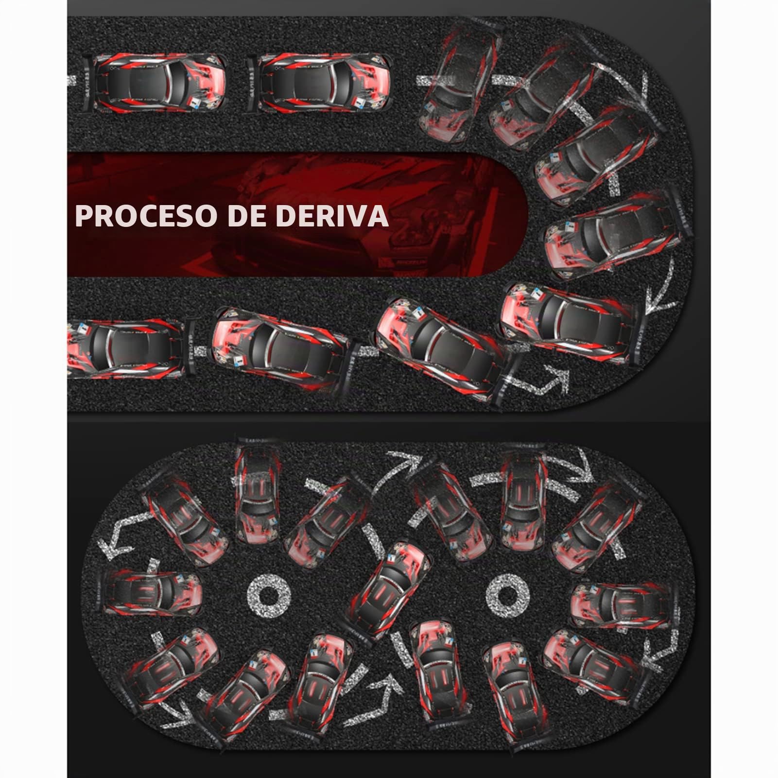 Goolsky Coche de Carreras RC 1/16 2.4GHz 4WD 40km/h Alta Velocidad - Regalo para s RTR Rojo