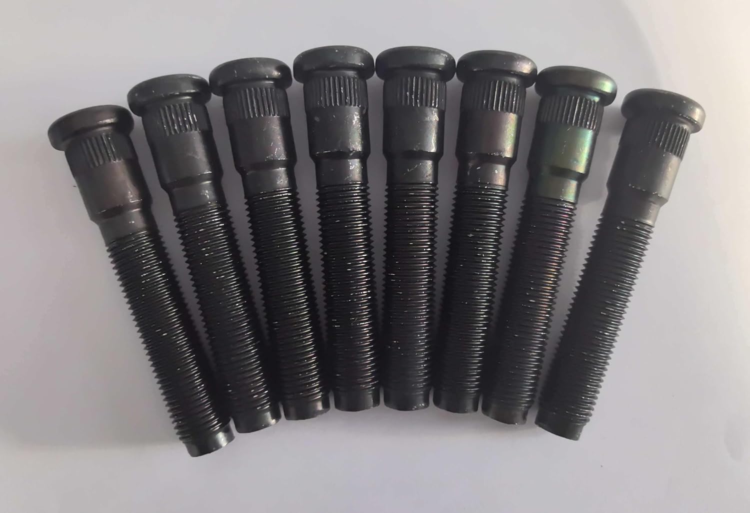 8PCS M14*1.50 Serrated Wheel Stud 610-787 15.8mm Knurl, 82mm UHL Length Replacement for 2017-2025 Ford F-350 F-450 Super Duty, F-550 F-600 Super Duty Rear