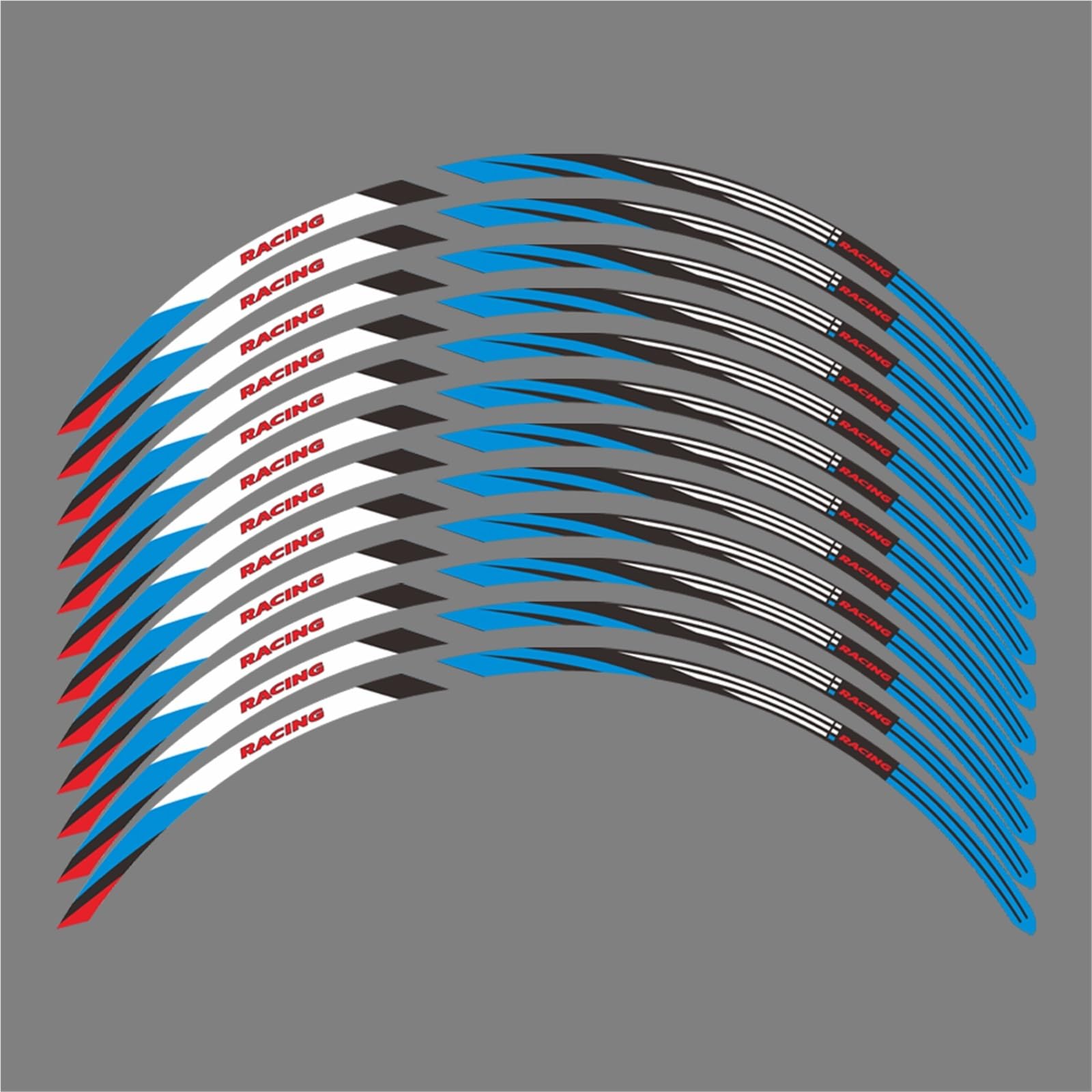 FGLFPXI Motorcycle Wheel Sticker Waterproof Decal Accessories Inch Rim Stickers for CB500X CB 500X 500 X 2019-2023